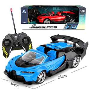 اسباب بازی ماشین کنترلی بوگاتی ویژن آبی Bugatti Vision Gran Turismo مقیاس 1:18_اسباب بازی ماشین کنترلی